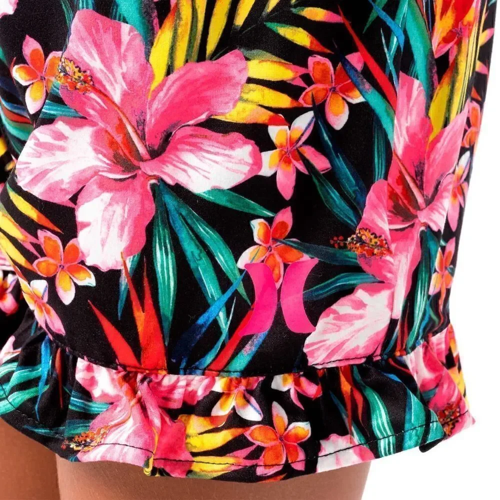 NWT ☀️ Hurley Youth 2-pack Dress and Romper Pink and Floral: Sizes Girls S, M, L - Picture 4 of 14